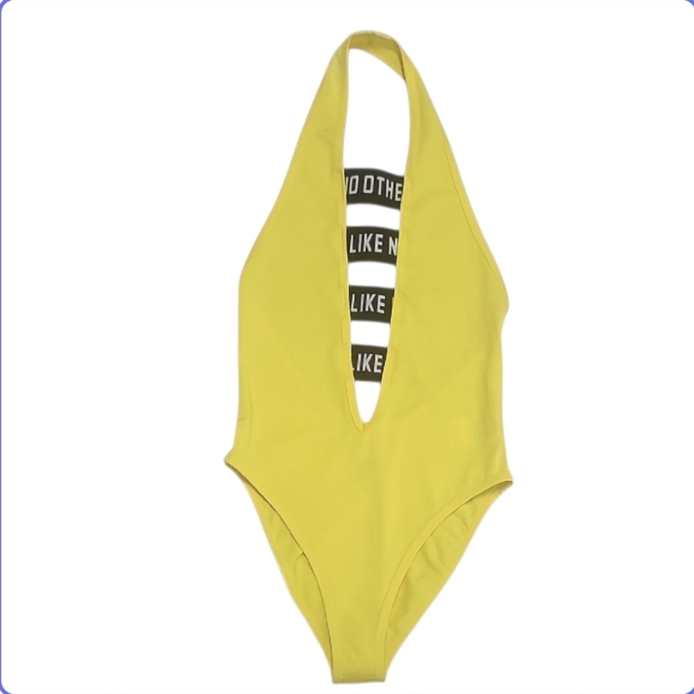 Kappa Authentic Bolos Yellow Strappy Swimsuit/bodysuit XS